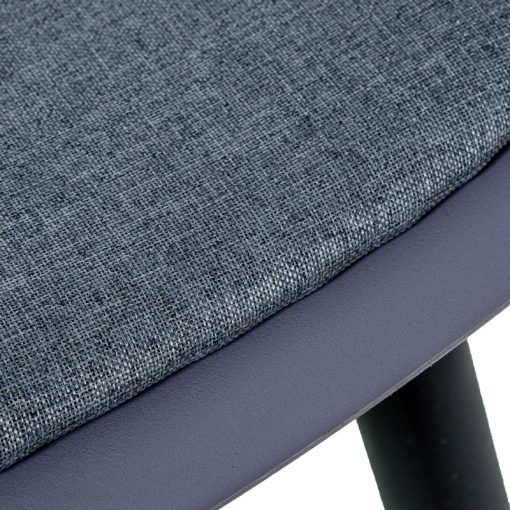 Cadeira Pp Cinzenta Escura Com Almofada En Pu 58x54x83cm Alt. Assento:48cm (4 unidades) - Image 6