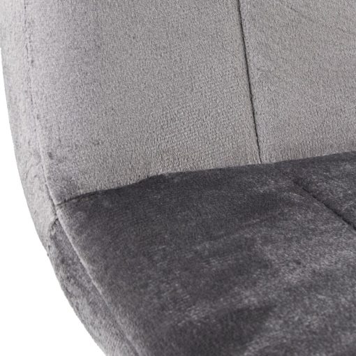 Cadeira Tecido Cinzento Pernas Metal Preto  44x55x86cm Alt. Assento:48,5cm (4 unidades) - Image 5