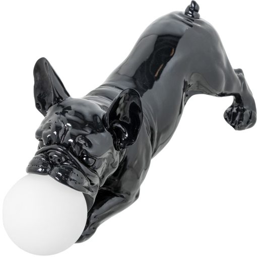 Candeeiro De Mesa Cão De Resina Preto Brilhante, Lâmpada Led 1xg9 Incluída - Image 4