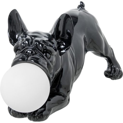 Candeeiro De Mesa Cão De Resina Preto Brilhante, Lâmpada Led 1xg9 Incluída - Image 5