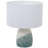Candeeiro De Mesa Em Cerâmica Bege/textura De Areia Azul 3542cm