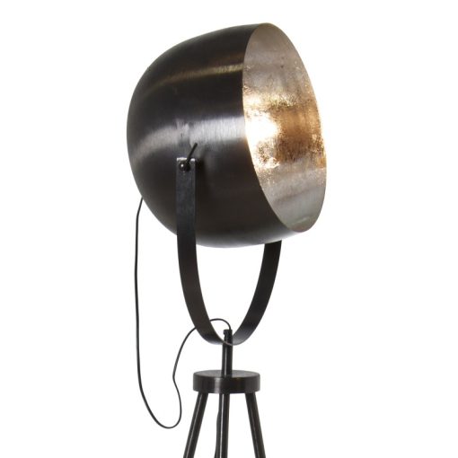 Candeeiro De Pé Metal Preto/prata Tripé 43x26x165cm, 1xe27 Max.25w Não Incluída - Image 8