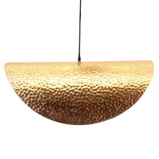 Candeeiro De Teto Em Metal Dourado