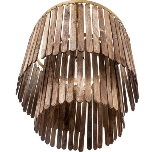 Candeeiro Teto Ferro/Madeira, 1xe27 Max.25w No Incluida 45x45x43cm, Cable: 100cm - Image 5