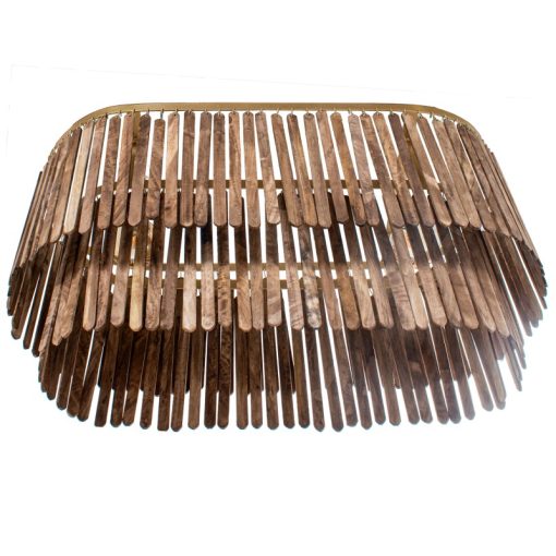 Candeeiro Teto Ferro/Madeira, 1xe27 Max.25w No Incluida 90x40x40cm, Cable: 100cm - Image 5