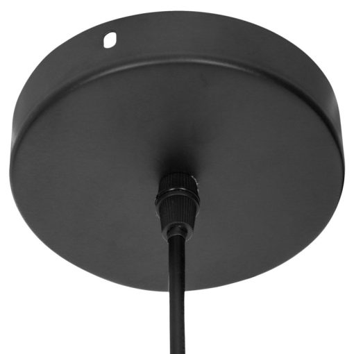 Candeeiro Teto Metal Negra 1xe27 Max 60w, No Incluida 25x51cm, Cable Preto 60cm - Image 4