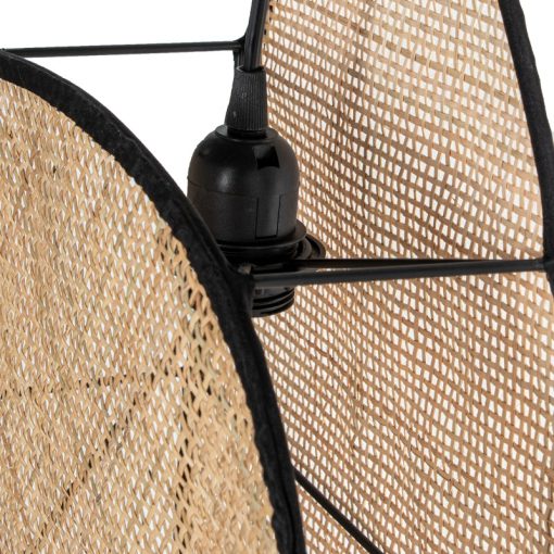 Candeeiro Teto Ratán, 1xe27 Max.40w No Incluida 39x13x50cm Cable Preto:140cm - Image 5