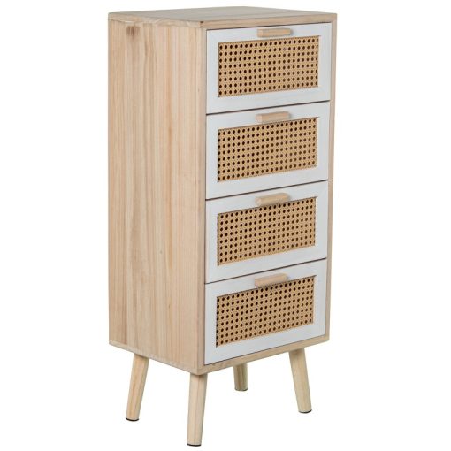 Cómoda Com 5 Gavetas Em Madeira 40x30x91cm