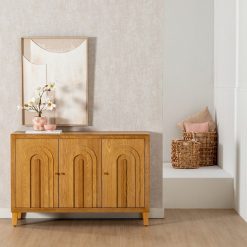 Cómoda Natural Madeira 120 X 40 X 80 Cm