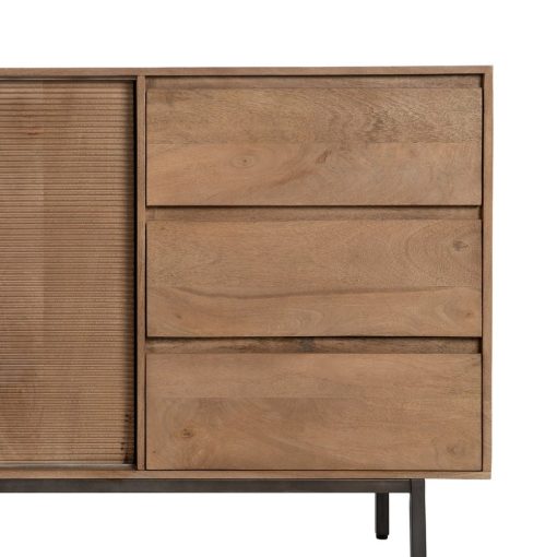 Cómoda Natural Madeira Mango Room 180 X 40 X 91 Cm - Image 12