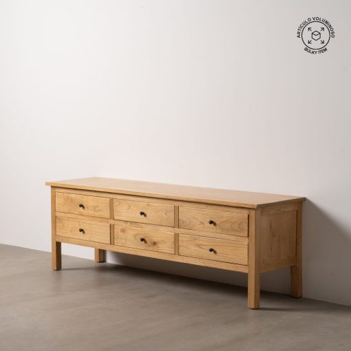 Cómoda Natural Mindi Madeira Room 180 X 48 X 60 Cm - Image 13