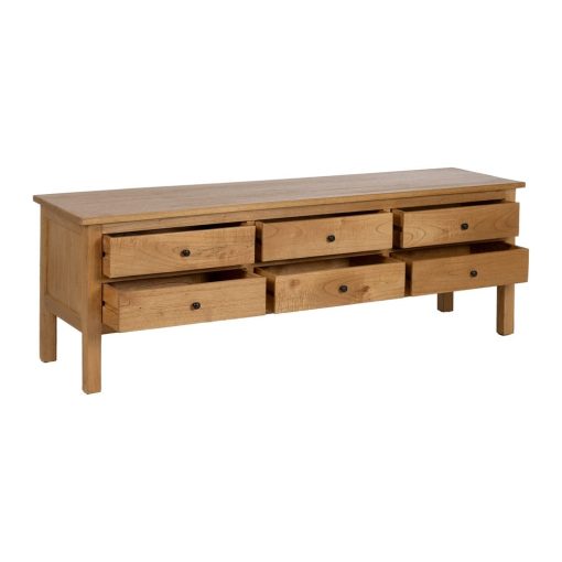 Cómoda Natural Mindi Madeira Room 180 X 48 X 60 Cm - Image 5