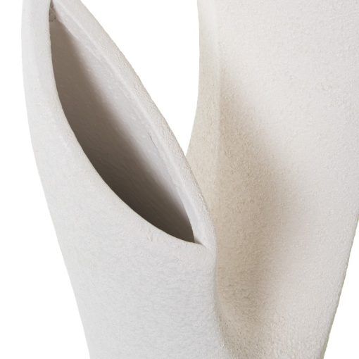 Conjunto 2 Vasos Cerâmica Beige Arena 19x14x42+18x13x33cm - Image 2