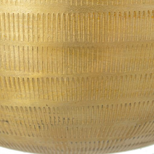 Conjunto 3 Vasos Aluminio Tallado Dourado 23x18+29x25+35x33cm - Image 3