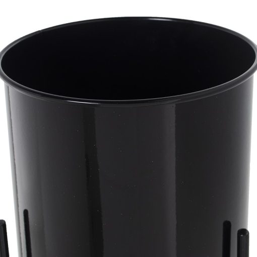 Conjunto 3 Vasos Metal Preto com Pé Preto 21x93+18x75+16x51cm - Image 3