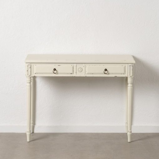 Consola Branco Escovado Madeira 100 X 45 X 76 Cm - Image 13