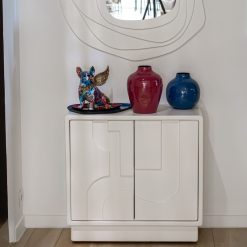 Alternative view of Consola De Entrada Em Madeira Mdf Branca  80x40x77cm