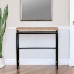 Alternative view of Consola De Madeira  com  Pes De Metal 80x25x80cm