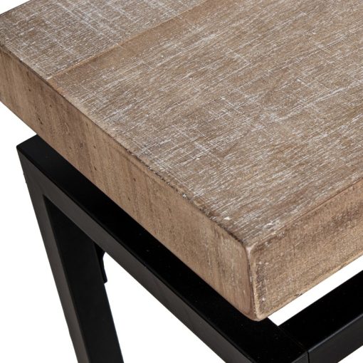 Consola De Madeira  com  Pes De Metal 80x25x80cm - Image 5