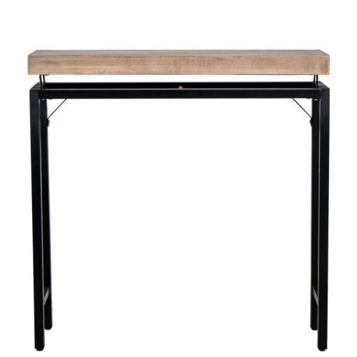 Consola De Madeira  com  Pes De Metal 80x25x80cm - Image 6
