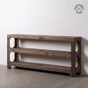 Consola Marrom Madeira Entrada 200 X 38