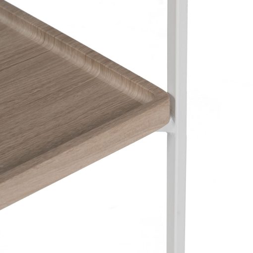 Consola Natural-Branco Mdf-Metal 120 X 30 X 75 Cm - Image 5