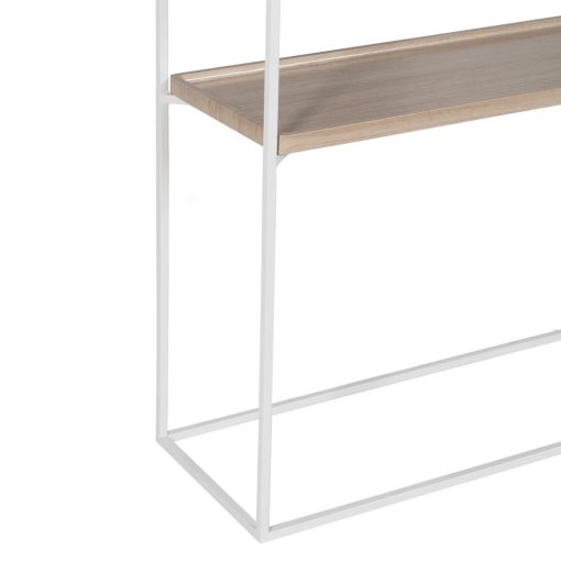 Consola Natural-Branco Mdf-Metal 120 X 30 X 75 Cm - Image 7