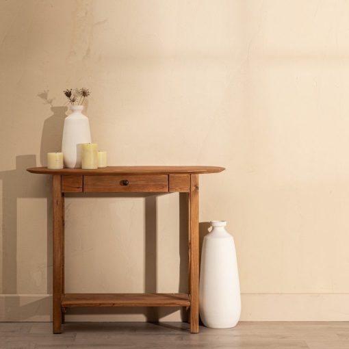 Consola Natural Madeira De Pinho Entrada 95 X 35 X 76 Cm - Image 2