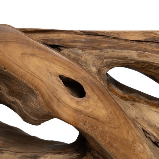 Consola Natural Madera De Teca Entrada 120 X 40 X 80 Cm - Image 5
