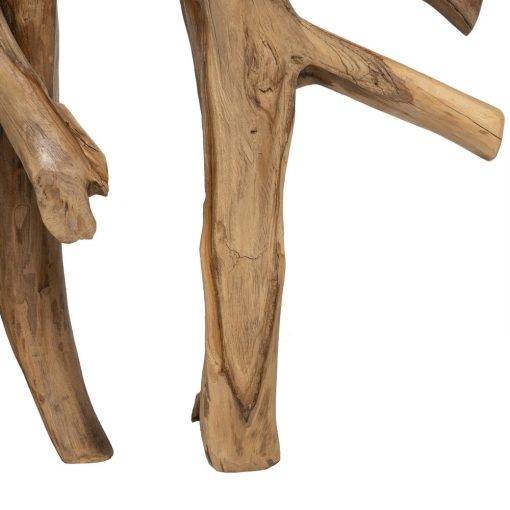 Consola Natural Madera De Teca Entrada 120 X 40 X 80 Cm - Image 7