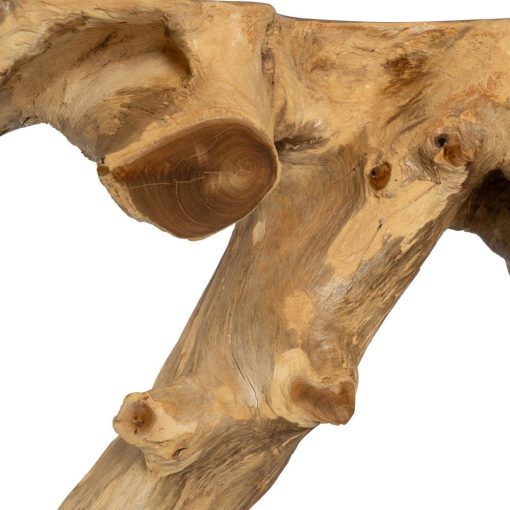 Consola Natural Madera De Teca Entrada 80 X 40 X 80 Cm - Image 4