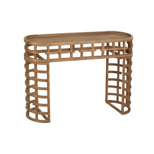 Consola Natural Mdf-Madeira 120 X 35 X 76 Cm - Image 7