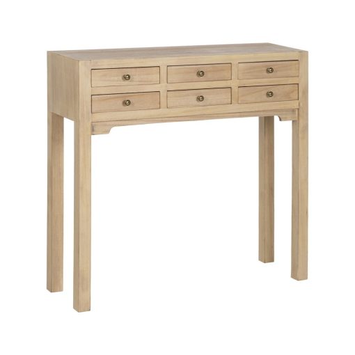 Consola Natural Mdf-Madeira 85 X 26 X 85 Cm