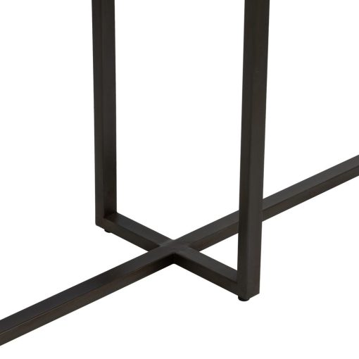 Consola Natural-Preto Madeira-Metal 134 X 32 X 83 Cm - Image 5