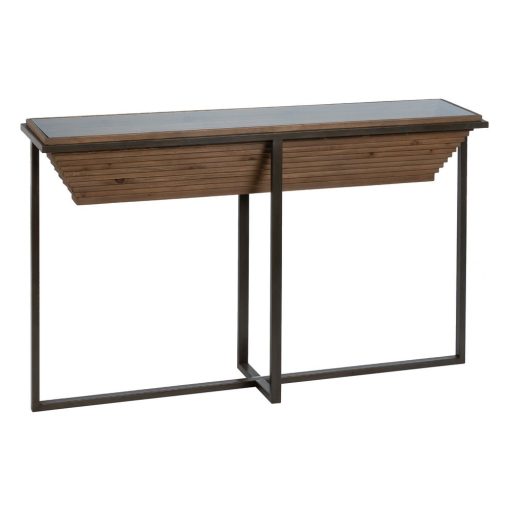 Consola Natural-Preto Madeira-Metal 134 X 32 X 83 Cm - Image 9
