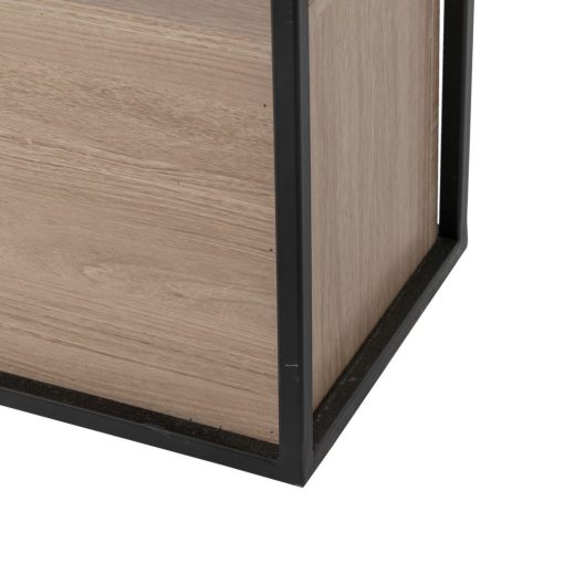 Consola Preto-Natural Mdf-Metal 122,50 X 22,50 X 75 Cm - Image 10