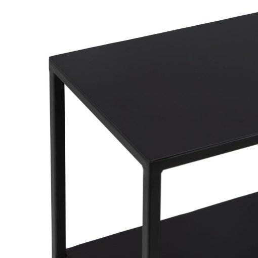 Consola Preto-Natural Mdf-Metal 122,50 X 22,50 X 75 Cm - Image 7