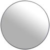 Espelho Metal Preto 100x100cm Redondo 100x1