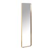 Espelho Retangular Em Metal Dourado 30