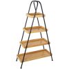 Estante Madeira Faia/metal Negro 70x31x120cm