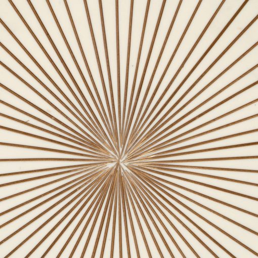 Mesa Auxiliar Bege-Ouro Metal / Resina 38 X 38 X 50 Cm - Image 6