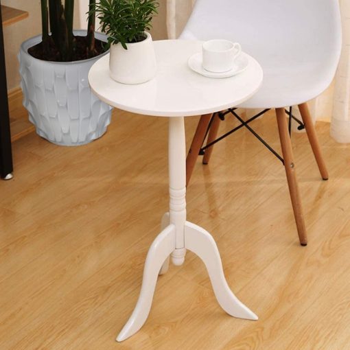 Mesa Auxiliar Madeira Branco 30x54cm - Image 3