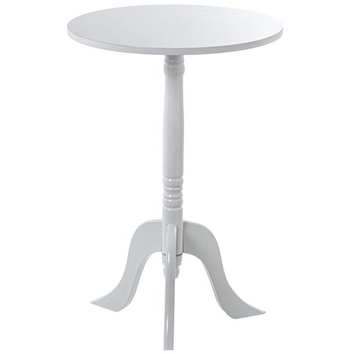 Mesa Auxiliar Madeira Branco 30x54cm