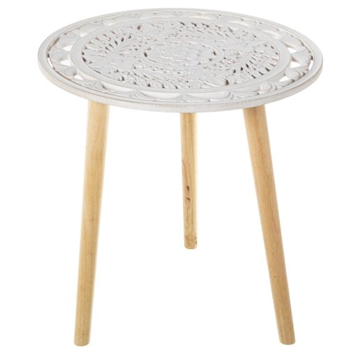 Mesa Auxiliar Madeira Calada Branco