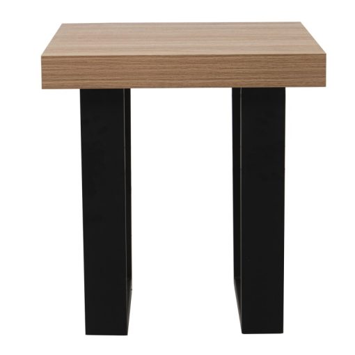 Mesa Auxiliar Madeira Pés Mettal+84605, Dm+melamina+pvc 50x50x50cm - Image 3