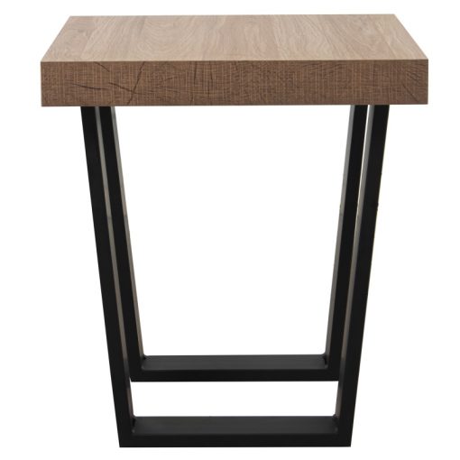 Mesa Auxiliar Madeira Pés Mettal+84605, Dm+melamina+pvc 50x50x50cm - Image 4
