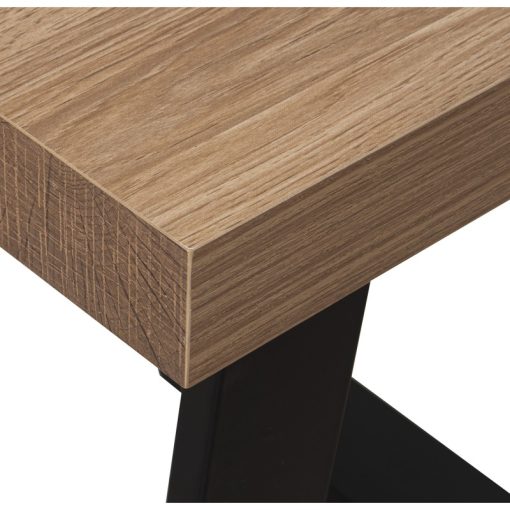 Mesa Auxiliar Madeira Pés Mettal+84605, Dm+melamina+pvc 50x50x50cm - Image 6