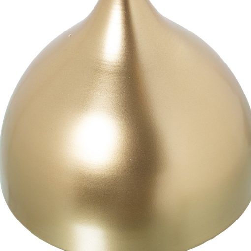 Mesa Auxiliar Mármore Negro  com Pés Metal Dorado 35x60cm - Image 3