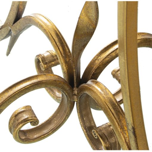 Mesa Auxiliar Metal Dorado e Espelho 48x60cm - Image 5