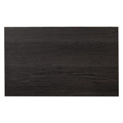 Mesa Auxiliar Metal Negro Sobre Melamina Negro 50x30x60cm, Madeira: Dm - Image 5